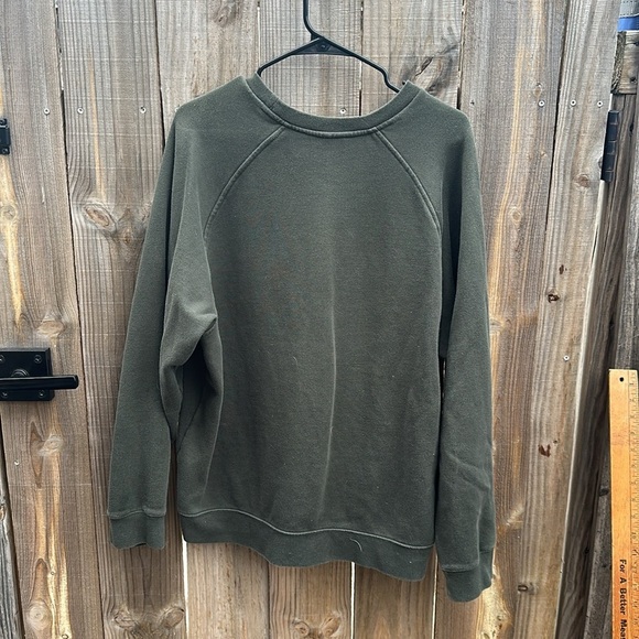 Vintage Nike Embroidered Men's Olive Crewneck Sweatshirt Size Large - Picture 7 of 7